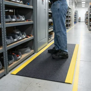 PVC Foam Anti-Fatigue Mat Non-Slip Cushioned Waterproof Abstract Pattern Standing Pad for Home