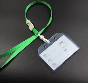 PVC ID Card and Badge Holder with Soft Plastic Construction