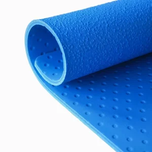 PVC Indoor Ball Court Mat with Adhesive Installation Water-Resistant Anti-Slip Graphic Design