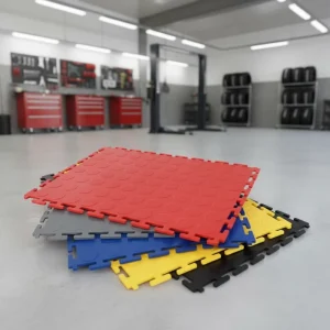 PVC Interlocking Floor Tiles Strong Bearing Capacity Garage Warehouse Floor Tiles