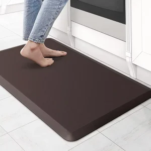 PVC Kitchen Floor Mat with Foam Leather, Waterproof Oil-Proof, Non-Slip, Stain-Resistant and Anti-Fatigue Features