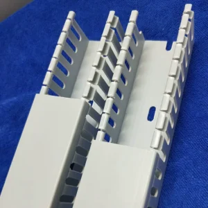 PVC Open Slot Wire Duct Cable Trunking Flame Retardant Flexible Wiring Channel Electrical Conduit Tray