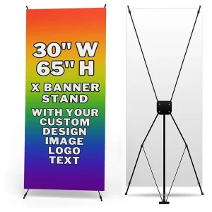 PVC Outdoor Sublimation X Banner, 80×180 cm, for Sports Events