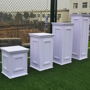 PVC Roman Square Column Wedding Props White Party Road Lead Display Plinth Decoration