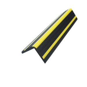 PVC Rubber Right-Angle Corner Protector Reflective Strip for Underground Garage Parking Lot Wall Protection