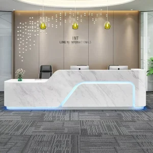 Painted Reception Desk and Cashier Counter for Office, Salon, Store, Mall, or Hospital