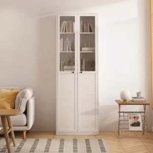 Panoramic Display 1050mm Wide Glass Top Cabinet Home Furniture 3 Door Bookcase Extension Wardrobe Top Storage Box Unit 1050mm