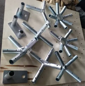 Party Tent Galvanized Base Fitting