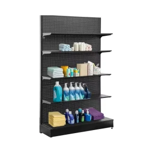 Pegboard Display Stand Gondola Retail Shelving Wall Display for Convenience Grocery Office Supply or Liquor Stores