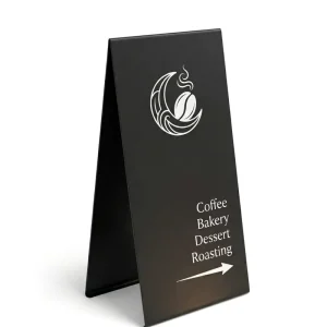 Personalized Outdoor Sandwich Board with Custom Graphics Printing Double-Sided Sidewalk A-Frame Sign