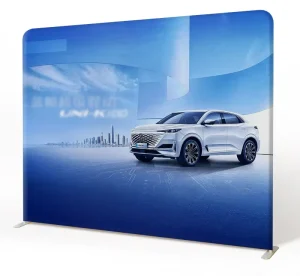 Pillowcase Backdrop Double-Sided Printing Banner Stand Tension Fabric Photo Display Stand for Photo Booth