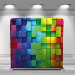 Pillowcase Backdrop Double-Sided Printing Banner Stand Tension Fabric Photo Display Stand for Photo Booth