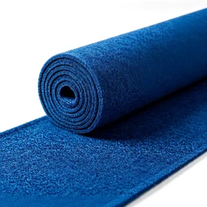 Plain Red White Blue Polyester Wedding Carpet with Exhibition Ceremony Silver Mirror Red Carpet Outdoor