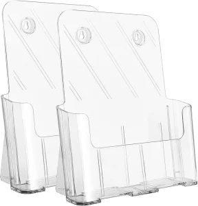 Plastic A4 Magazine and Literature Holder Brochure Rack 8.5 x 11 Inches