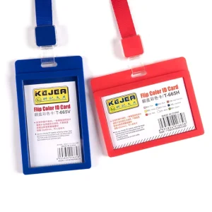 Plastic Flip Business Card Holder