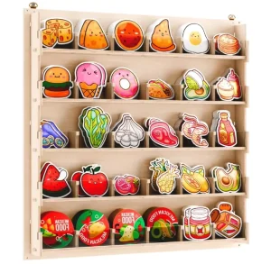 Plywood Base DIY Wall Assembly Sticker Display Stand for Vendors Artists and Shops