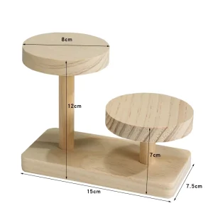 Polished Wood Display Stand