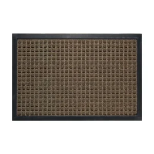 Polyester Anti-Slip Floor Mat with Thin Rubber Backing for Entry Doors