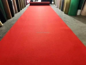 Polyester Exhibition Carpet Latex Customizable Printing Anti Slip Durable Outdoor Flooring Low Pile Thin for Trade Shows