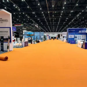 Polyester Low Pile Carpet Rolls for Commercial Exhibitions, Hotels, Halls, and Events