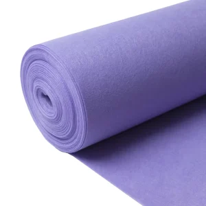 Polyester Solid Color Exhibition Carpet Machine Made Low Pile for Home Use Washable PET Friendly Thin 0.2mm