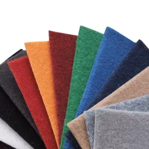 Polyester Solid Color Non-Slip Exhibition Carpet 0.2 to 10 mm Thickness for Trade Shows, Events, Home and Travel