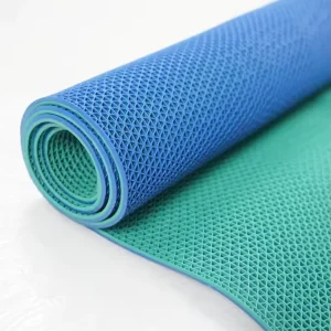 Polyester Woven Anti Slip Drainage Hole Floor Mat for Wet Area Shower Room Pool Side Walkway