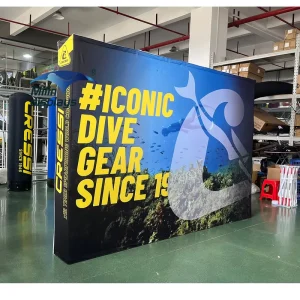 Pop-Up Banner Backdrop Booth Display Stand Trade Show Display Wall
