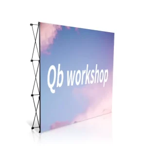 Pop-Up Banner Stand with Dye Sublimation Printing, 10x8ft, for Business Displays and Events