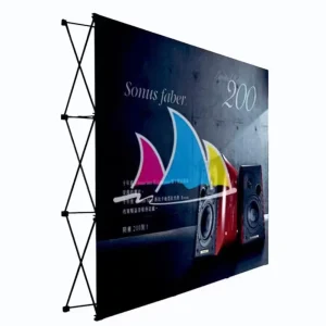 Pop-Up Display Stand with Event Backdrop Wall Banner