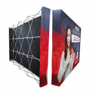 Pop-Up Exhibition Stand Tension Fabric Advertising Display Stand