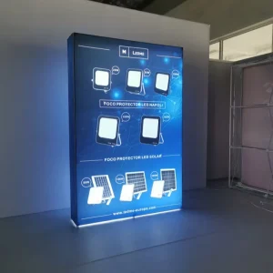 Pop-Up Wall LED Lightbox Stand Fabric Display Banner Custom SEG Backlit Trade Show Booth