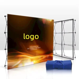 Pop Up Wall Popup Stand Fabric Display Banners Banner Curved Exhibit Pop Up Backdrop 3X4 Promotion Trade Show Advertising