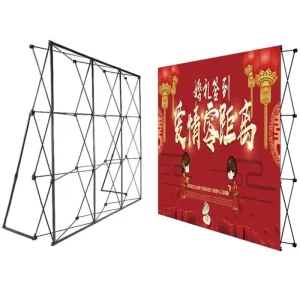 Pop up Display Rack Advertising Trade Exhibition Folding Background Display Rack
