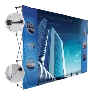 Pop-up Display Stand with Custom Folding Canopy and Banner for Trade Shows