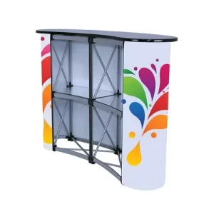 Pop up Table Foldable Aluminum Custom Promotion Counter Table Display Stand Pop up Counter