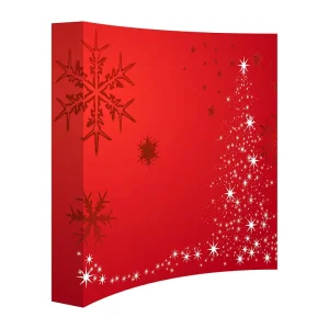 Pop-up Wall Fabric Display Banner Curved Exhibit Backdrop 3×4
