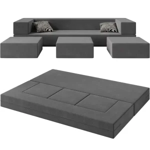Popular Module Sofa Vacuum Compression Combination Modular and Versatile Folding Sofa Bed Footrest Compressed Furniture