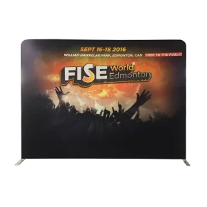 Portable 10ft/8ft Detachable Tension Fabric Display Stand Backdrop Photo Booth Background Stand