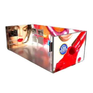 Portable 10×10 Aluminum Fabric Tradeshow Booth Light Box