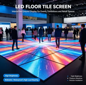 Portable 4K IP65 Waterproof Modular LED Dance Floor Screen for Parties Stage Shows