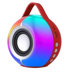 Portable 5W RGB LED Light Speaker for Outdoor Use Battery Powered with Plastic Cabinet