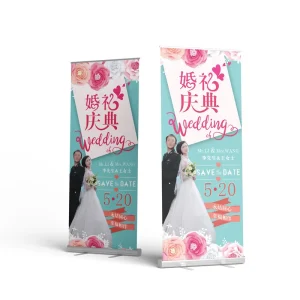 Portable 80x200cm Retractable Roll Up Banner Stand with Carry Case Aluminum Frame for Exhibition Advertising