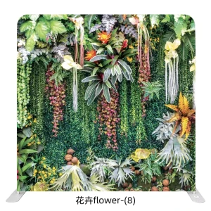 Portable 8ft 10ft 20ft Full-Color Trade Show Pop-Up Media Wall Tension Fabric Display