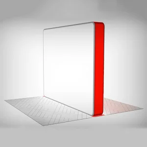Portable 8ft 10ft Foldable Trade Show Pop-Up Backdrop Stretch Tension Fabric Display Banner