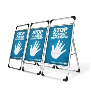 Portable A-Frame Floor Poster Stand 60 x 80 cm, 60 x 90 cm, 80 x 120 cm, 90 x 120 cm Single- or Double-Sided