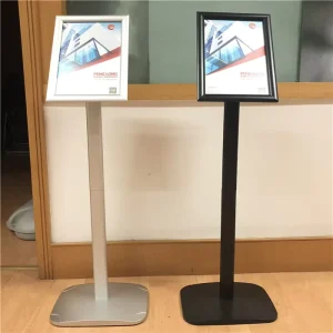 Portable A4 Metal Poster Stand for Indoor/Outdoor Shop Menus