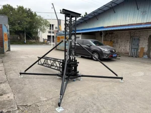Portable Aluminum Alloy Ground Support Truss Tower Lift System Telescopic Lifting Tower Truss System for Event Sound Systems