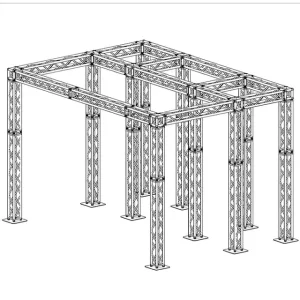 Portable Aluminum Alloy Modular Foldable Truss 1000kg Load Capacity for Stage Events