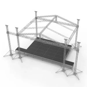 Portable Aluminum Alloy Triangular Roof Truss Quick Installation Modular Design for Outdoor Concert Lighting Heavy Duty 6000kg
